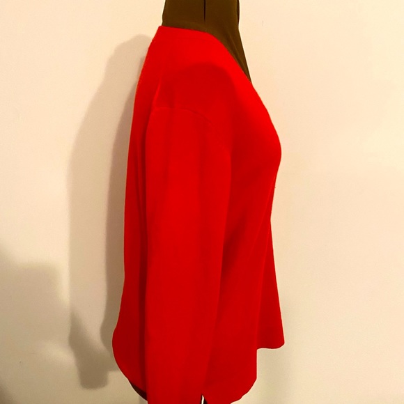 ❤️FRENCH CONNECTION❤️Red V-neck sweater in large. In good condition! - Picture 11 of 12